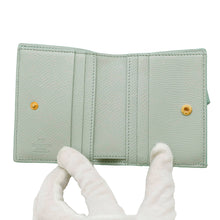 将图像加载到图库查看器中,Valentino Garavani ★V logo signature compact wallet sky gray6W2P0AJ5SNP Calf Leather