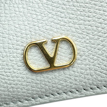将图像加载到图库查看器中,Valentino Garavani V Logo Signature Compact Wallet sky gray6W2P0AJ5SNP Calf Leather