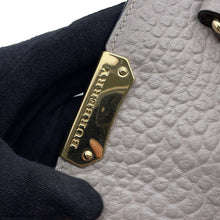 Load image into Gallery viewer, BURBERRY ★Medium Clifton Insignia Gray3971049 Leather