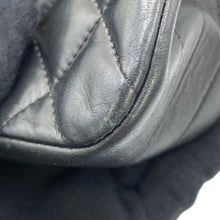 Load image into Gallery viewer, CHANEL Matelasse Half Moon ChainShoulder Black Lambskin