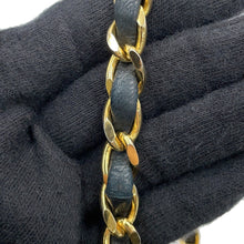 Load image into Gallery viewer, CHANEL Matelasse Half Moon ChainShoulder Black Lambskin