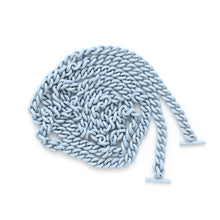 将图像加载到图库查看器中,GUCCI ★Double G Compact Chain Wallet Light Blue701074 Leather