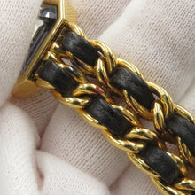 将图像加载到图库查看器中,CHANEL Premiere M W20mm×H26mm Gold Plated Leather Black DialH0001
