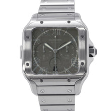 将图像加载到图库查看器中,CARTIER Santos de Cartier Chronograph XL Japan Limited Edition 220 pieces W43.3mm Stainless Steel Gray DialWSSA0078