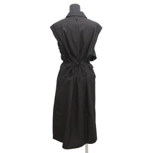 Load image into Gallery viewer, HERMES Caleche Embroidery Sleeveless Dress Size 40 Black Cotton100%