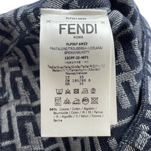 Load image into Gallery viewer, FENDI EmbroideryFF logo Bermuda shorts Size 35 BlueFLP307 AMZ3 Cotton66% Polyester34%