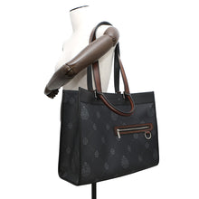 将图像加载到图库查看器中,Berluti URIS 2way Tote Black/Brown Leather PVC Size Small