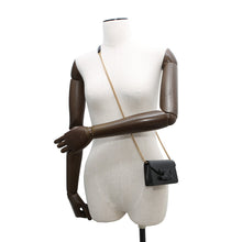 将图像加载到图库查看器中,CELINE Triomphe Card Holder ChainShoulder Black10J743DPV Leather