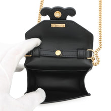 将图像加载到图库查看器中,CELINE Triomphe Card Holder ChainShoulder Black10J743DPV Leather