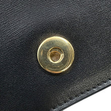将图像加载到图库查看器中,CELINE Triomphe Card Holder ChainShoulder Black10J743DPV Leather