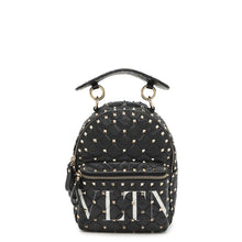将图像加载到图库查看器中,Valentino Garavani Rock Studded Backpack BlackRW2B0B63XQC Leather