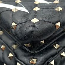 将图像加载到图库查看器中,Valentino Garavani Rock Studded Backpack BlackRW2B0B63XQC Leather