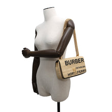 将图像加载到图库查看器中,BURBERRY ★Horseferry Print Small Lola Beige8030229 Raffia Leather