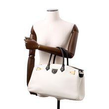 将图像加载到图库查看器中,LOUIS VUITTON ★All Set White/BlackM57203 Leather Size MM