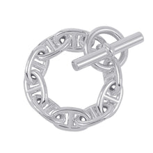 将图像加载到图库查看器中,HERMES Chaine d'Ancre Bracelet 9 frames Size TGM Silver SV925