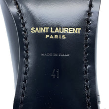 将图像加载到图库查看器中,SAINT LAURENT PARIS Terry Heel EncreBoots Black709447 Patent Leather Size 41