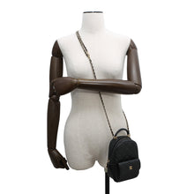 Load image into Gallery viewer, CHANEL ★Matelasse Timeless Classics Mini Backpack BlackAP3753 Caviar Leather