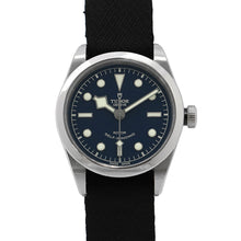 将图像加载到图库查看器中,TUDOR Heritage Black Bay W36mm Stainless Steel Nylon Blue Dial79500
