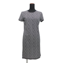 Load image into Gallery viewer, HERMES Naoussa Chain Micro Print Dress One Piece Size 34 Blue Noir Cotton100%