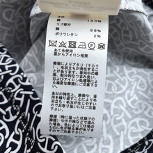 Load image into Gallery viewer, HERMES Naoussa Chain Micro Print Dress One Piece Size 34 Blue Noir Cotton100%