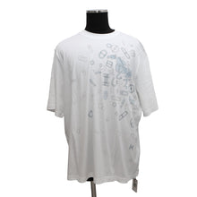 Load image into Gallery viewer, HERMES Fragment Equestress T-Shirt Size XXL White Cotton100%