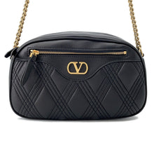 将图像加载到图库查看器中,Valentino Garavani Quilty 67 Zip-up Shoulder Bag Black6W2B0R03IFE Leather Size Medium