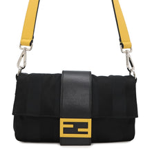 将图像加载到图库查看器中,FENDI Pecan Bucket for Men Black/Yellow7VA472 Nylon Leather