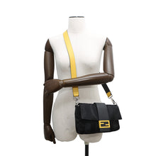 Load image into Gallery viewer, FENDI Pecan Bucket for Men Black/Yellow7VA472 Nylon Leather