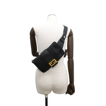 Load image into Gallery viewer, FENDI Pecan Bucket for Men Black/Yellow7VA472 Nylon Leather