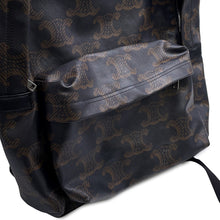 将图像加载到图库查看器中,CELINE Triomphe Backpack Black/Brown188382 PVC Leather