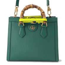 将图像加载到图库查看器中,GUCCI Diana 2WAY Handbag Green660195 Leather