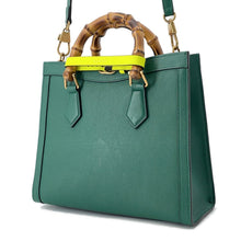 将图像加载到图库查看器中,GUCCI Diana 2WAY Handbag Green660195 Leather