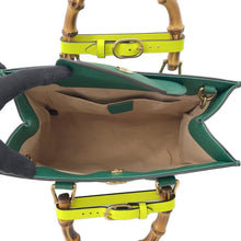 将图像加载到图库查看器中,GUCCI Diana 2WAY Handbag Green660195 Leather