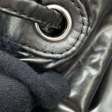 Load image into Gallery viewer, CHANEL ★CC Logo ChainTote Bag Black Nylon Fur