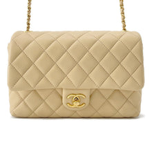 将图像加载到图库查看器中,CHANEL Matelasse ChainShoulder Bag Beige Lambskin