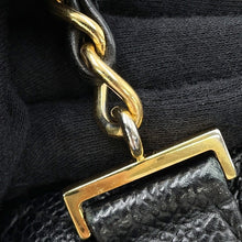 Load image into Gallery viewer, CHANEL Triple Coco Chain Backpack Black Caviar Leather