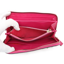 Load image into Gallery viewer, Valentino Garavani Studded Round Zip Long Purse Cloth PinkQW2P0645BOL Leather