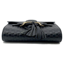 将图像加载到图库查看器中,GUCCI Emily ChainShoulder Black449636 MicroGuccissimaLeather