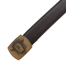 Load image into Gallery viewer, LOUIS VUITTON Utahline Exxon Belt Size 95 Brown Leather