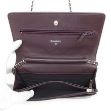 将图像加载到图库查看器中,CHANEL Matelasse Chain wallet PurpleA33814 Lambskin