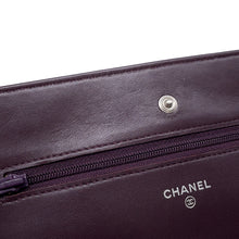 将图像加载到图库查看器中,CHANEL Matelasse Chain wallet PurpleA33814 Lambskin
