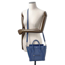 将图像加载到图库查看器中,CELINE Luggage shopper Blue189243 Leather Size Nano
