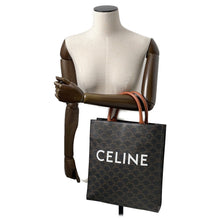 Load image into Gallery viewer, CELINE ★Vertical Cabas Tan191542 TriompheCanvas Leather Size Small