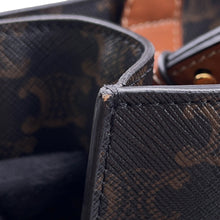 Load image into Gallery viewer, CELINE ★Vertical Cabas Tan191542 TriompheCanvas Leather Size Small