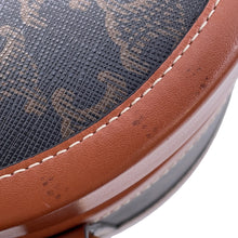 Load image into Gallery viewer, CELINE Tambour Triomphe Shoulder Tan195192 TriompheCanvas Leather Size Medium