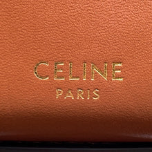 将图像加载到图库查看器中,CELINE Tambour Triomphe Shoulder Tan195192 TriompheCanvas Leather Size Medium
