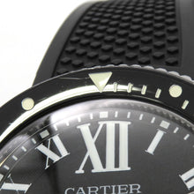 将图像加载到图库查看器中,CARTIER Caliber de Cartier Diver W42mm Stainless Steel Rubber Black DialW7100056