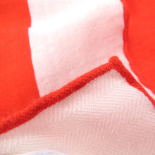 Load image into Gallery viewer, HERMES Carre Jean H PASSANT H・Passant Size 140 Rouge/Blue/Blanc Cashmere70% Silk30%