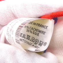Load image into Gallery viewer, HERMES Carre Jean H PASSANT H・Passant Size 140 Rouge/Blue/Blanc Cashmere70% Silk30%