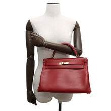 Load image into Gallery viewer, HERMES ★Kelly Retourne Rouge Vif Box Calf Leather Size 32